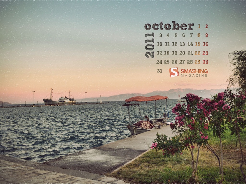 10 2011 Calendario Wallpaper (2) #6 - 1024x768
