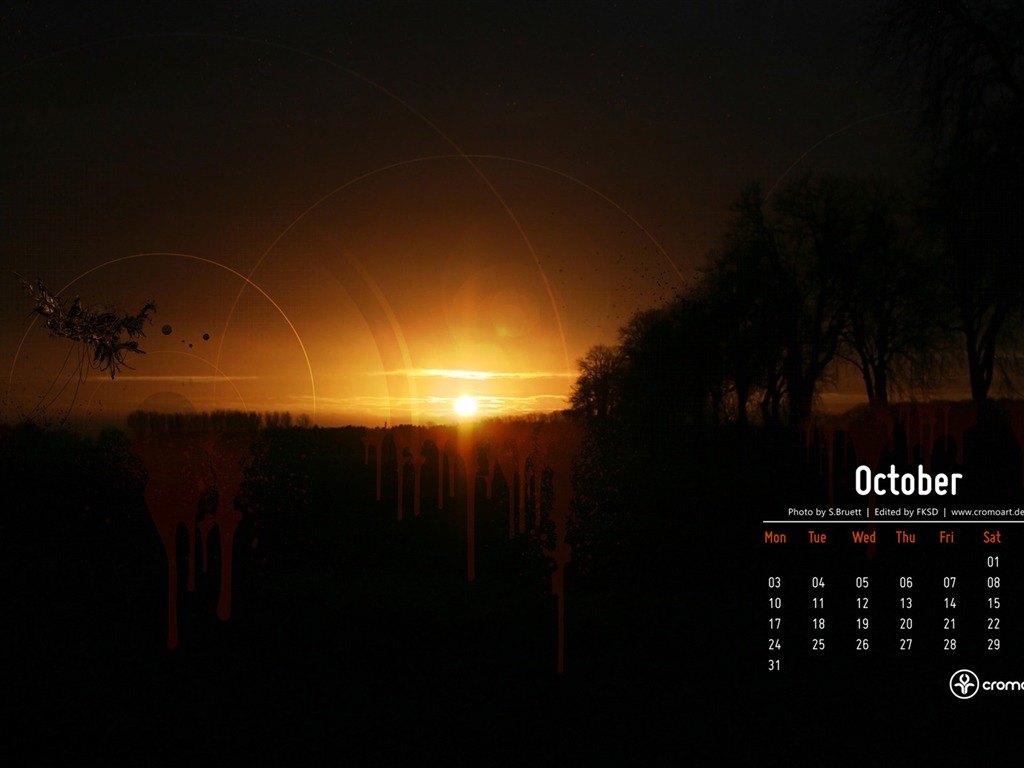 2011年10月 月曆壁紙(二) #16 - 1024x768