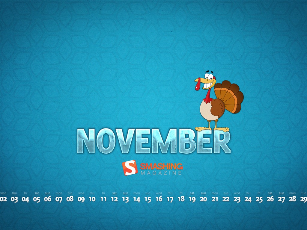 November 2011 Kalender Wallpaper (2) #6 - 1024x768