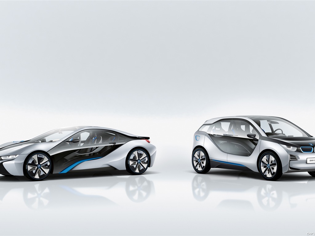 BMW i8 개념 - 2011의 HD 배경 화면 #29 - 1024x768