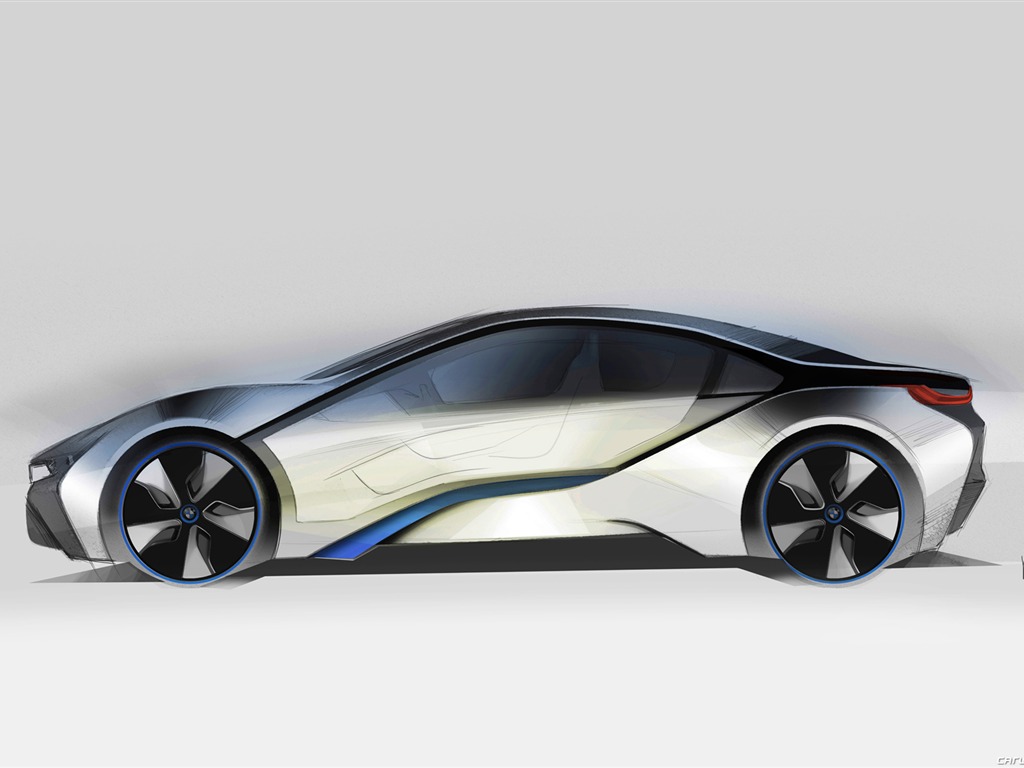 BMW i8 개념 - 2011의 HD 배경 화면 #43 - 1024x768