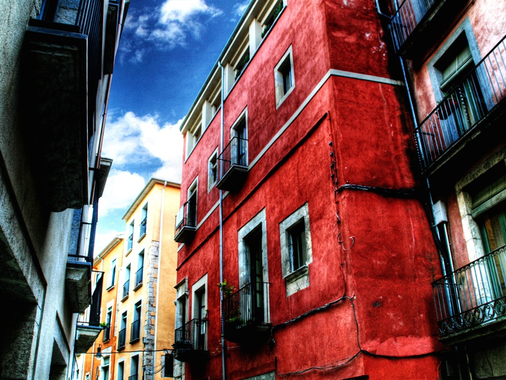 Spanien Girona HDR-Stil Hintergrundbilder #4 - 1024x768