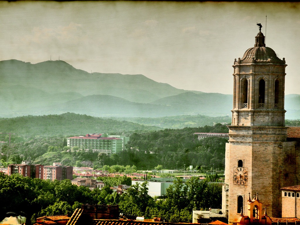 Spanien Girona HDR-Stil Hintergrundbilder #5 - 1024x768