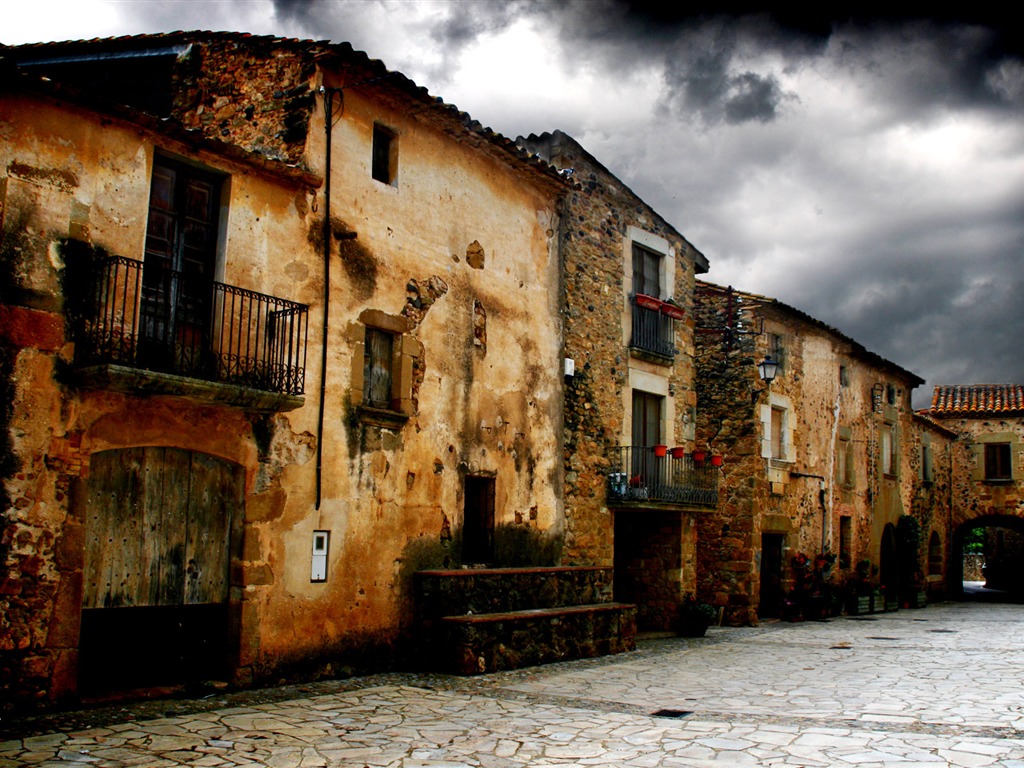 Spanien Girona HDR-Stil Hintergrundbilder #11 - 1024x768