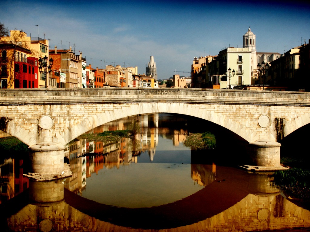 Spanien Girona HDR-Stil Hintergrundbilder #14 - 1024x768