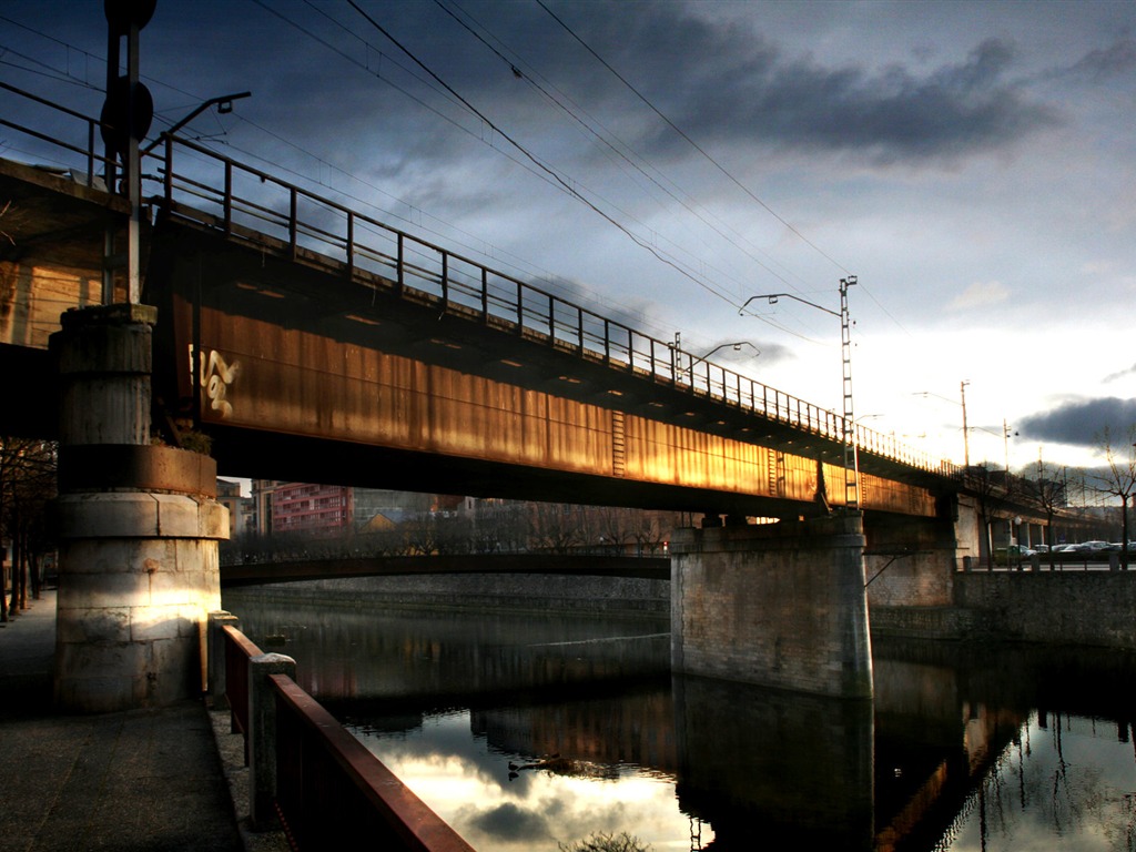 Espagne Girona HDR-style wallpapers #17 - 1024x768