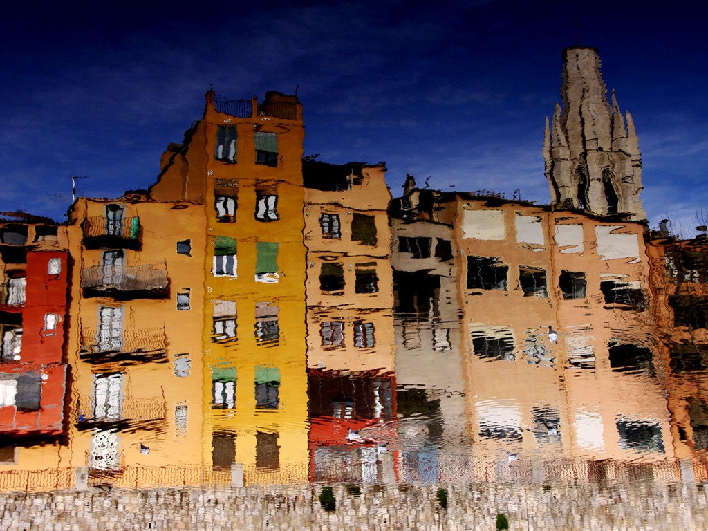 Spanien Girona HDR-Stil Hintergrundbilder #18 - 1024x768
