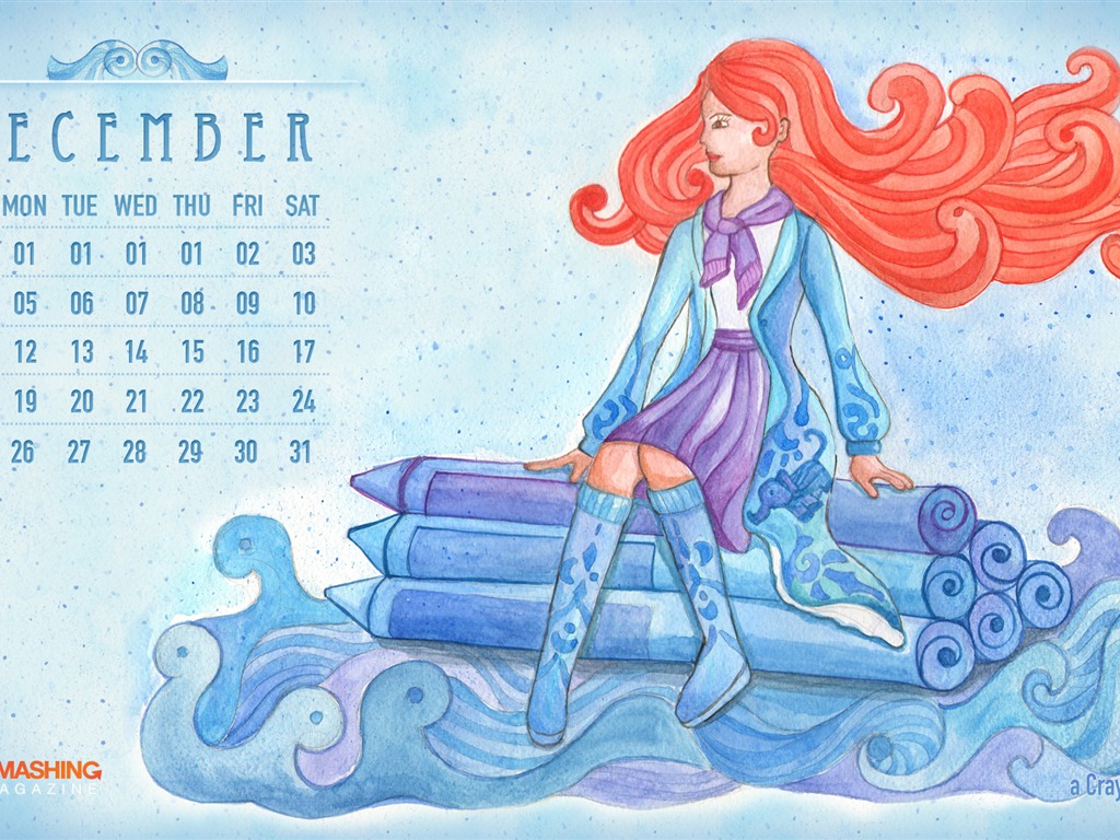 Dezember 2011 Kalender Wallpaper (1) #6 - 1024x768