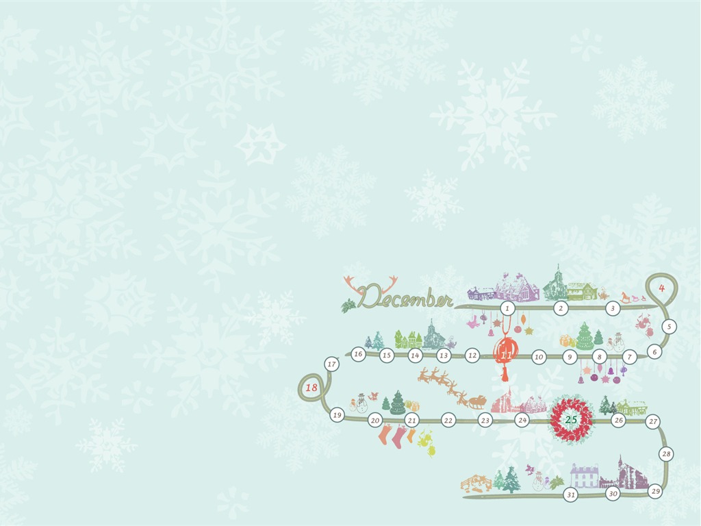 2011年12月 月曆壁紙(一) #15 - 1024x768