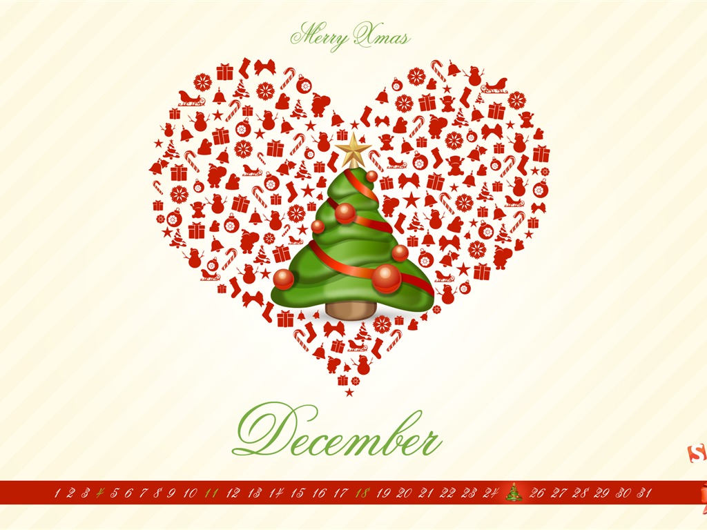 Dezember 2011 Kalender Wallpaper (2) #3 - 1024x768