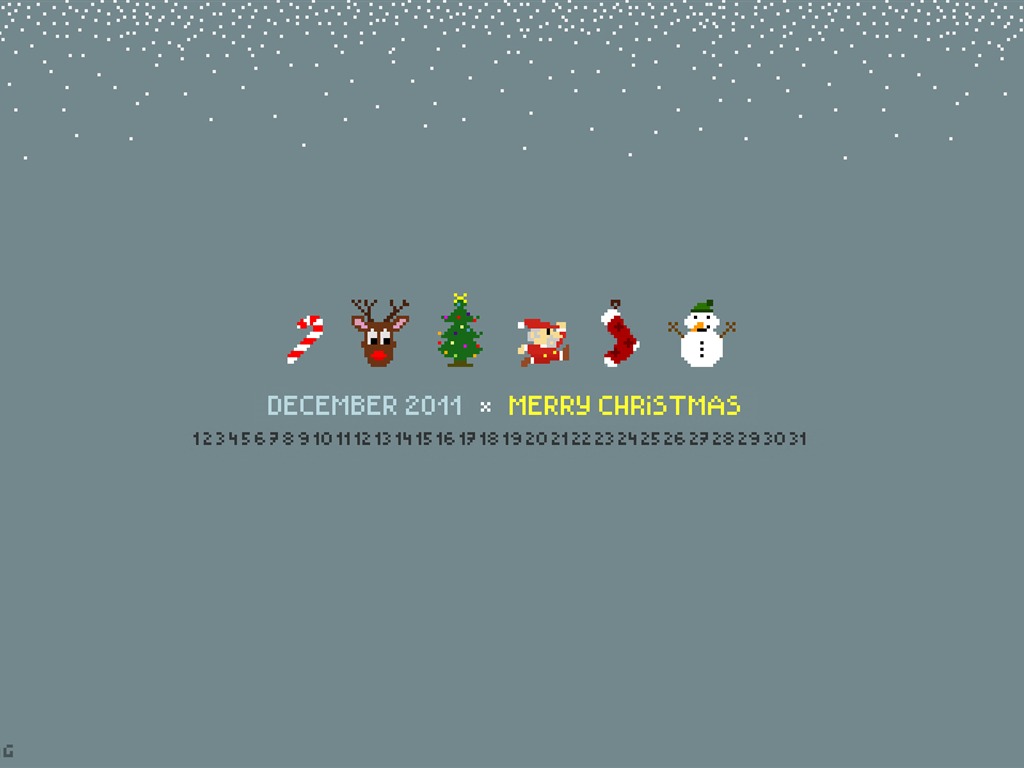 Dezember 2011 Kalender Wallpaper (2) #6 - 1024x768