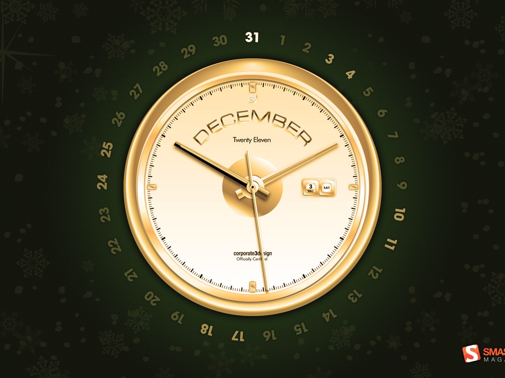 Dezember 2011 Kalender Wallpaper (2) #12 - 1024x768