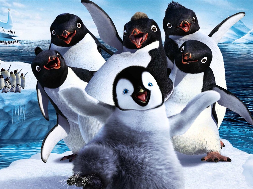 Happy Feet Two 快樂的大腳2 高清壁紙 #1 - 1024x768
