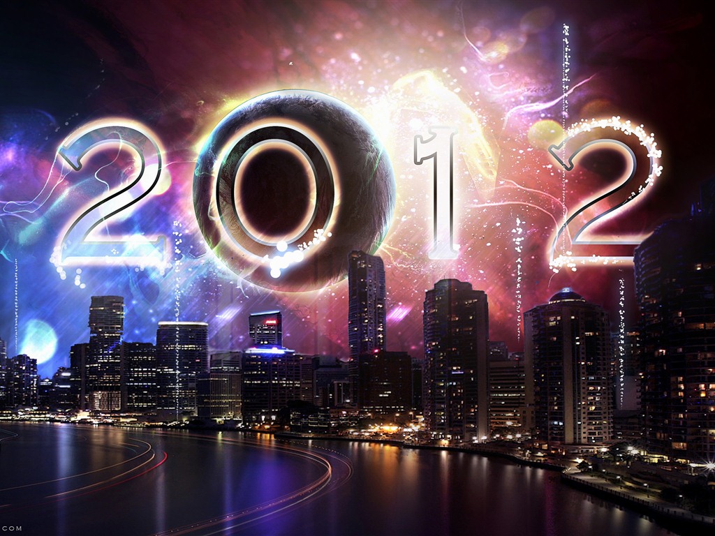 2012 New Year wallpapers (1) #1 - 1024x768