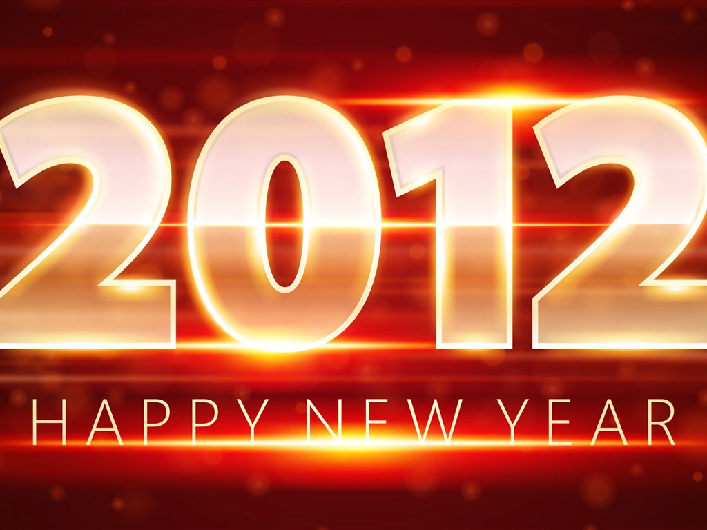 2012 New Year wallpapers (1) #2 - 1024x768