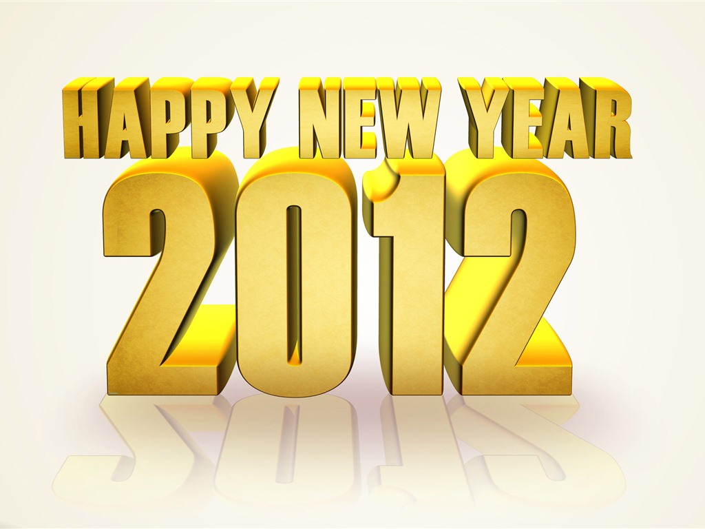 2012 New Year wallpapers (1) #4 - 1024x768