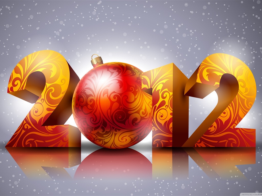 2012 New Year wallpapers (1) #10 - 1024x768
