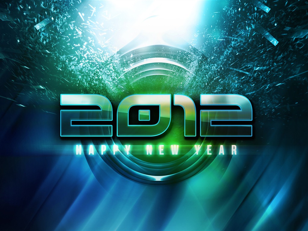 2012 New Year wallpapers (2) #1 - 1024x768