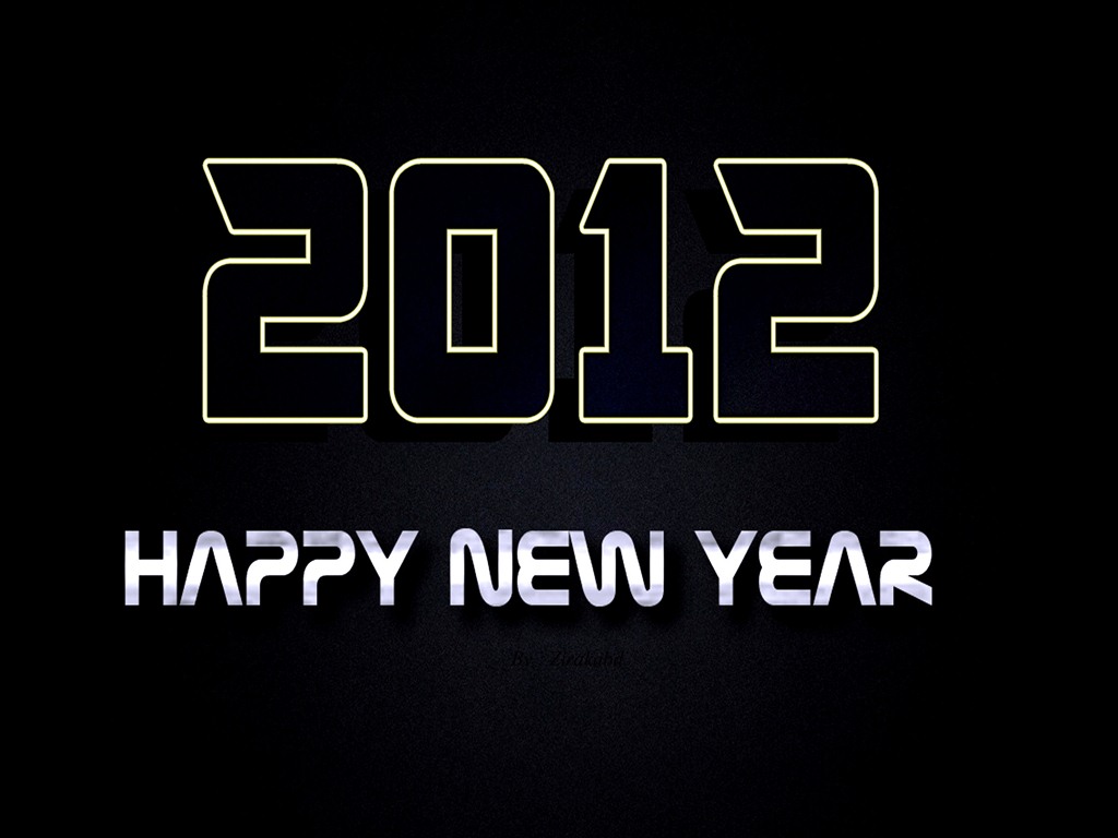 2012 New Year wallpapers (2) #5 - 1024x768