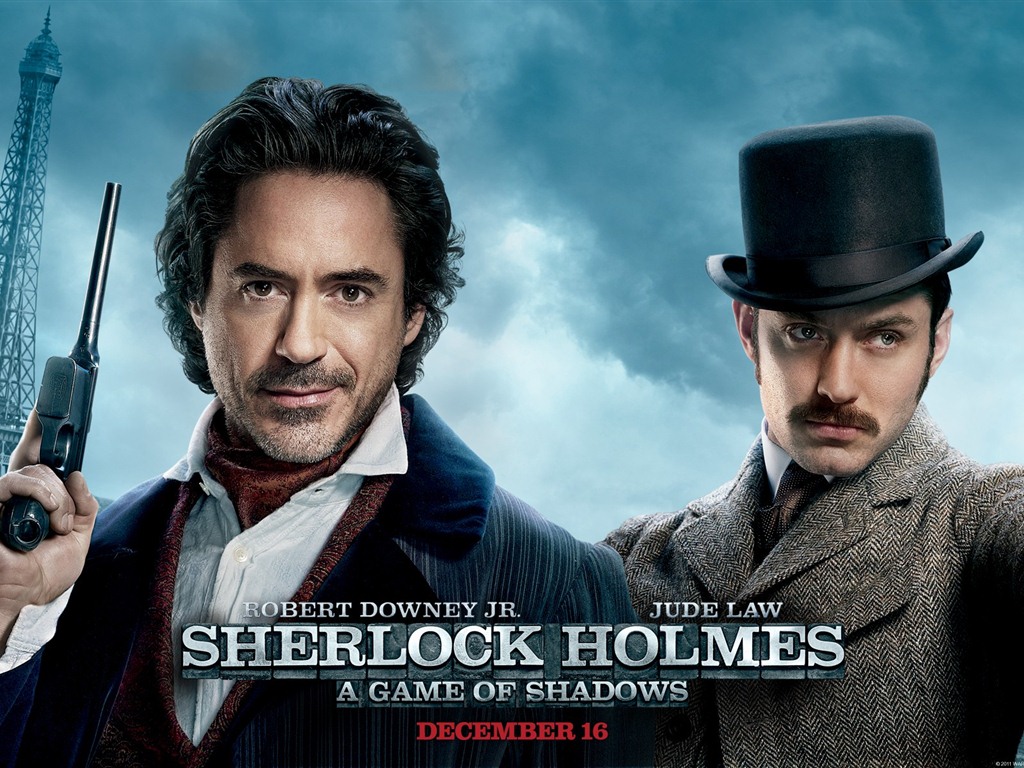 Sherlock Holmes: un jeu de fonds d'écran HD Ombres #1 - 1024x768