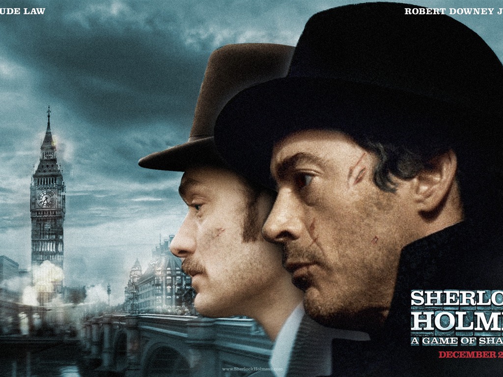 Sherlock Holmes: un jeu de fonds d'écran HD Ombres #11 - 1024x768
