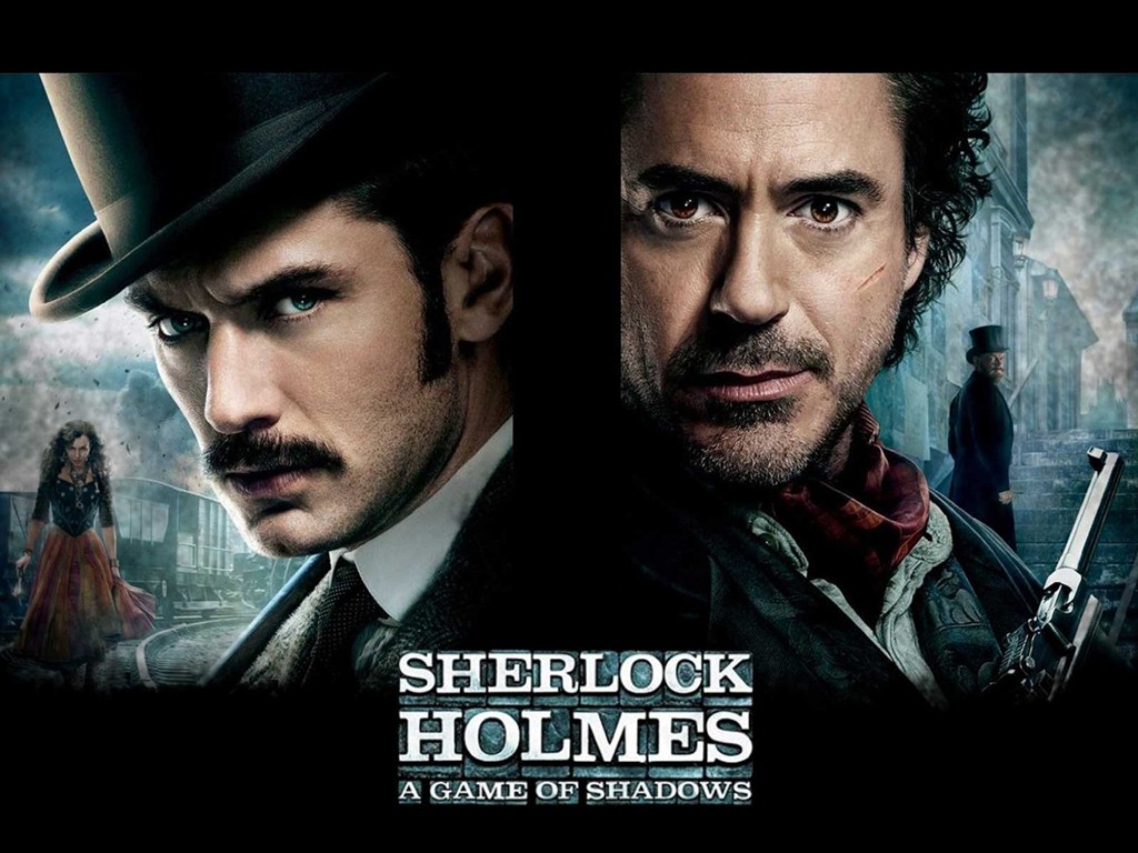 Sherlock Holmes: un jeu de fonds d'écran HD Ombres #12 - 1024x768
