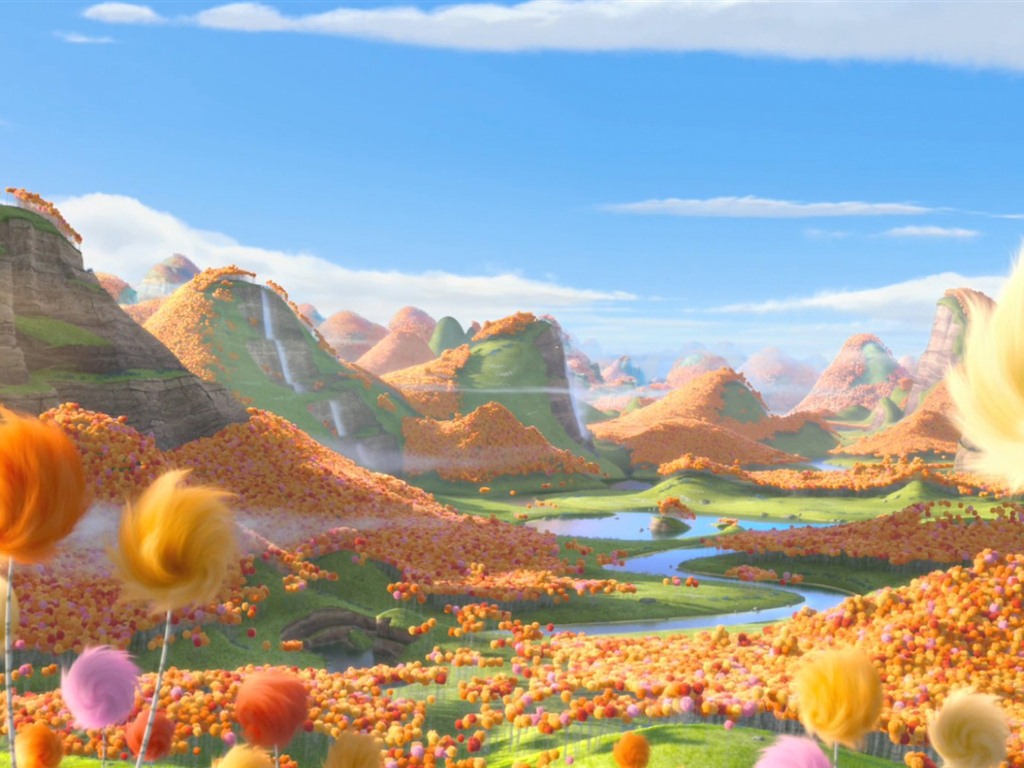 Dr. Seuss The Lorax 老雷斯的故事 高清壁纸15 - 1024x768