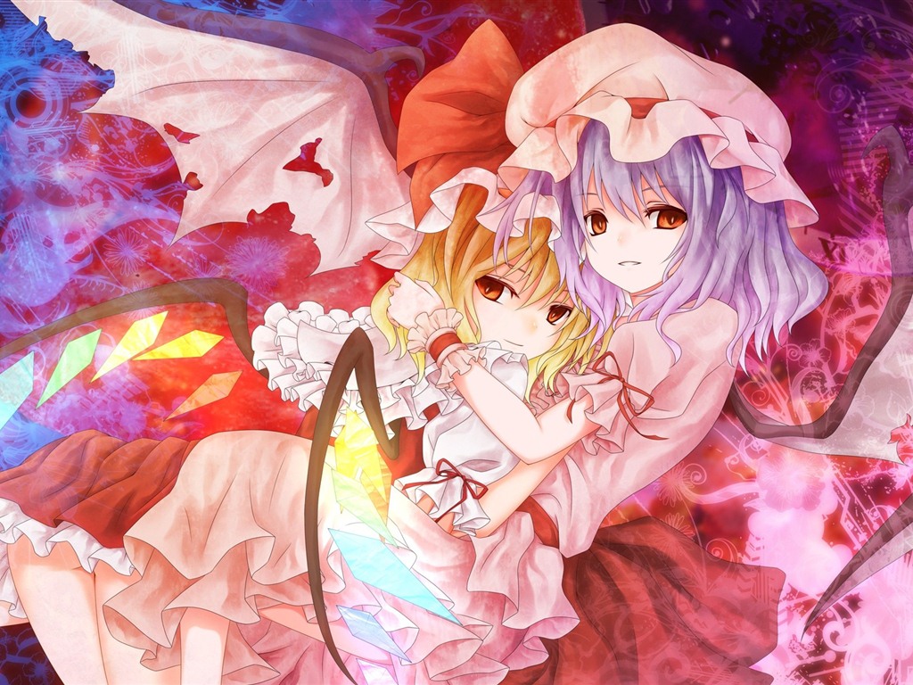 Touhou Project cartoon HD wallpapers #1 - 1024x768