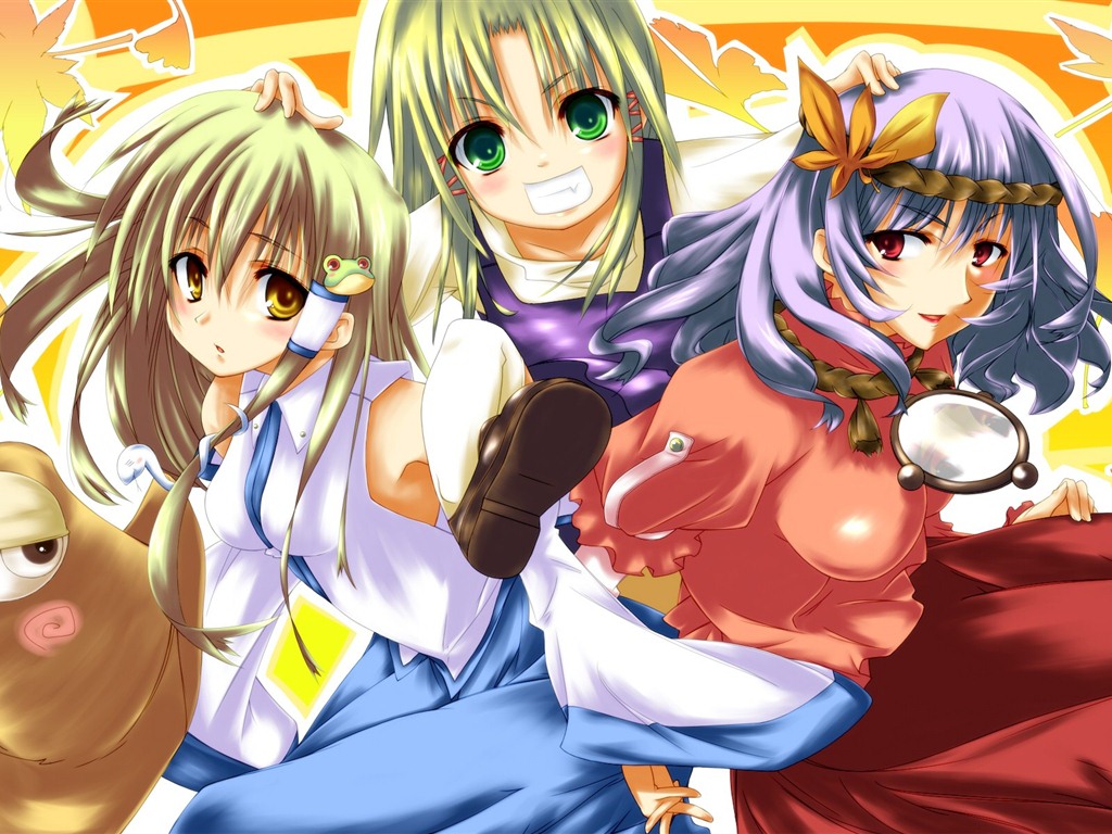 Touhou projekt karikatura HD tapety na plochu #19 - 1024x768