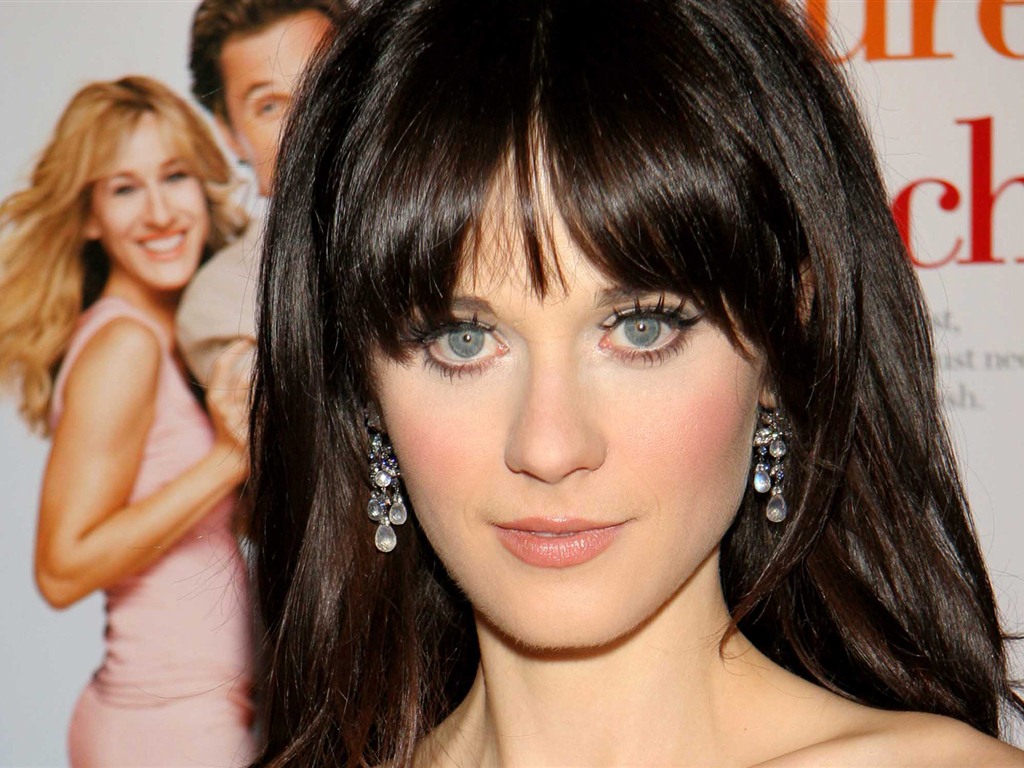 Zooey Deschanel 佐伊·丹斯切爾 美女壁紙 #14 - 1024x768