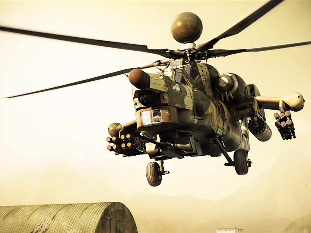 Fonds d'écran HD hélicoptères militaires #3 - 1024x768