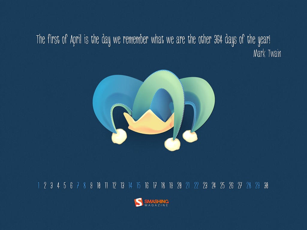 April 2012 Kalender Wallpaper (1) #13 - 1024x768