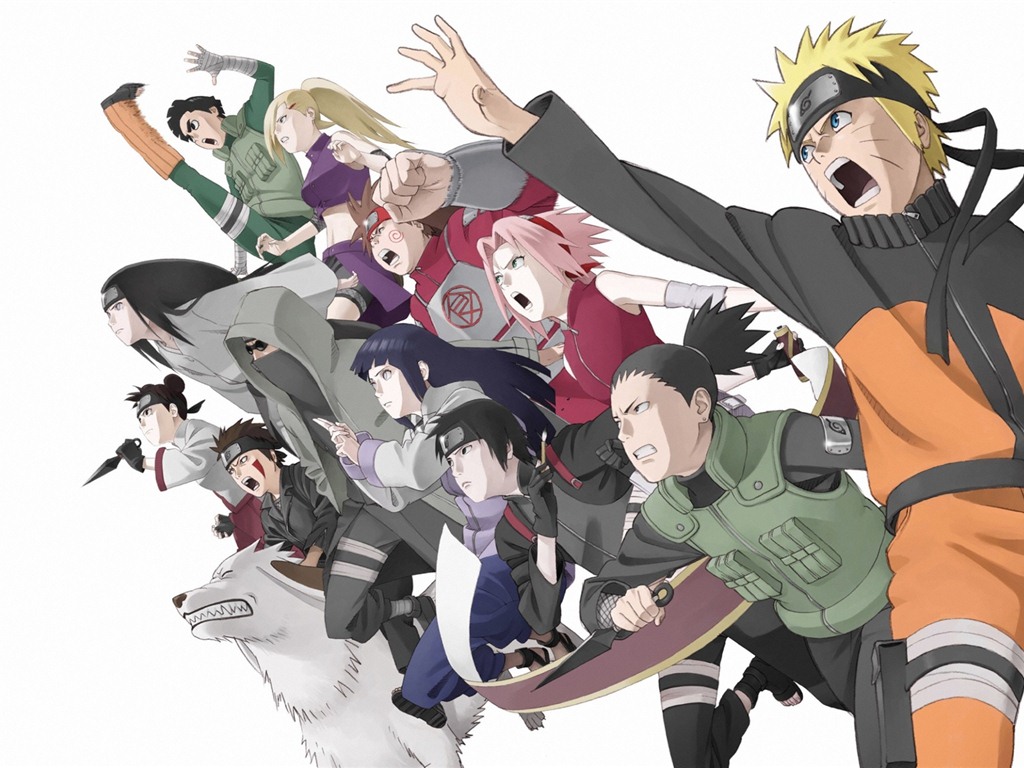 Naruto anime HD tapety na plochu #17 - 1024x768