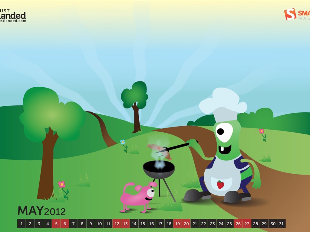 May 2012 Calendar wallpapers (1) #20 - 1024x768