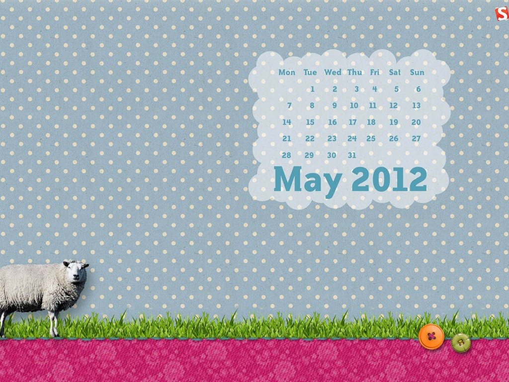 Mai 2012 Kalender Wallpapers (2) #8 - 1024x768