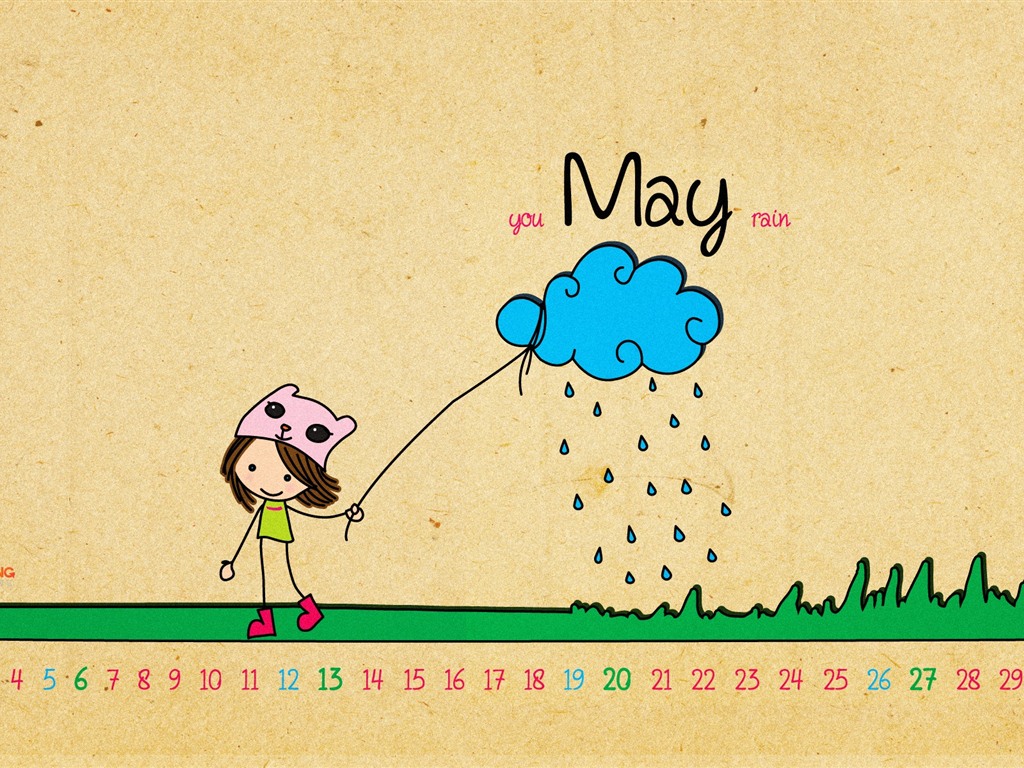2012年5月 月曆壁紙(二) #14 - 1024x768