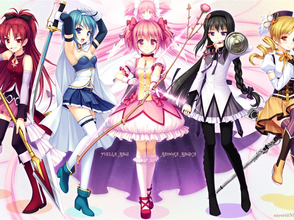 Puella Magi Madoka Magica HD tapety na plochu #1 - 1024x768