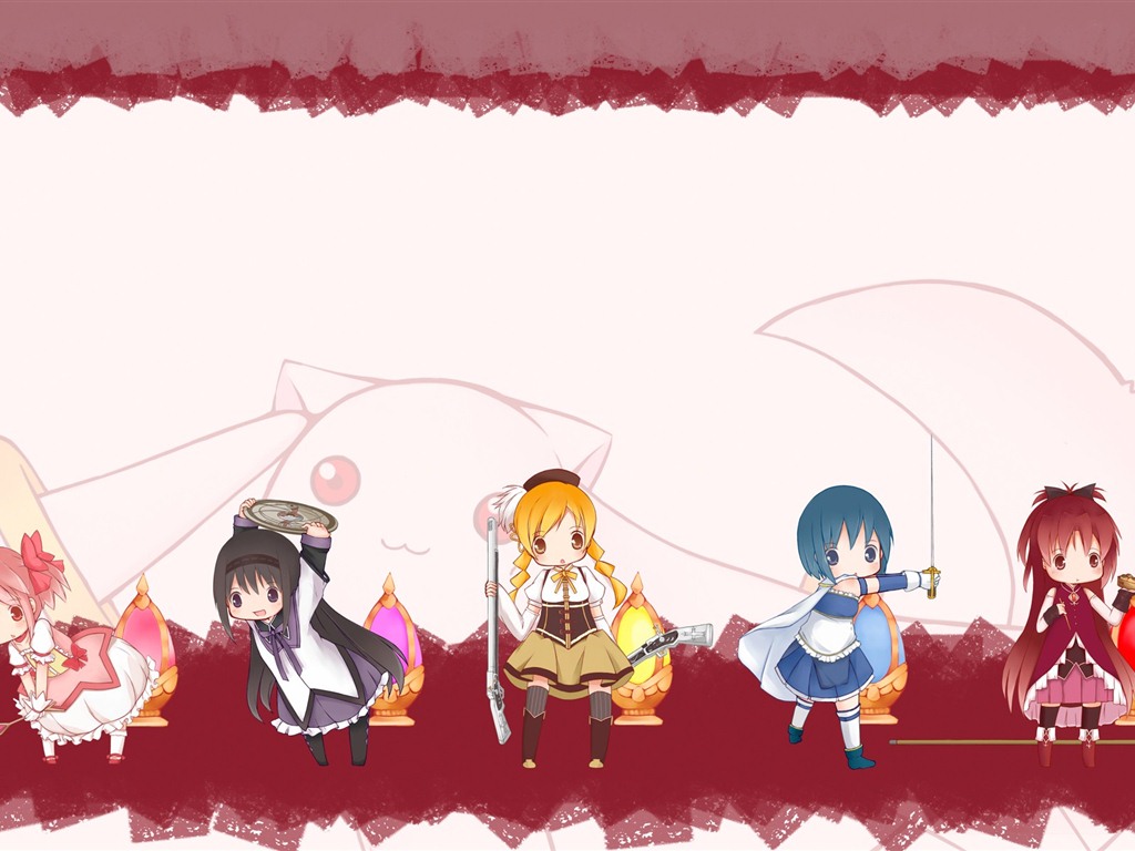 Puella Magi Madoka Magica HD tapety na plochu #5 - 1024x768