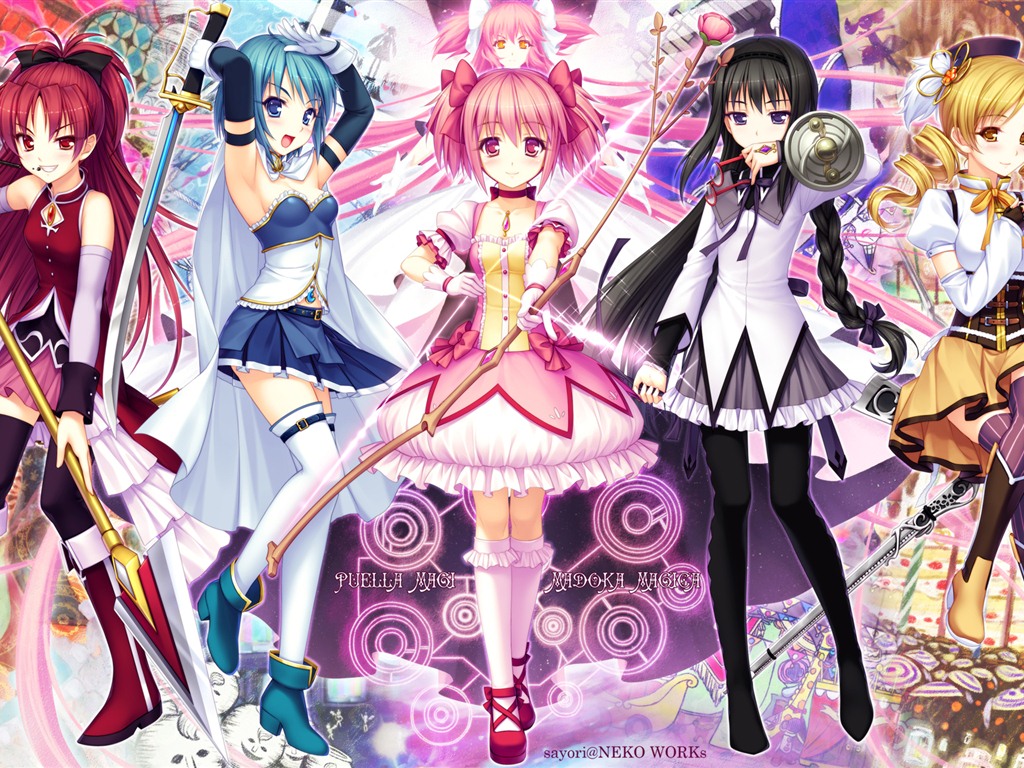 Puella Magi Madoka Magica 魔法少女小圓 高清壁紙 #15 - 1024x768