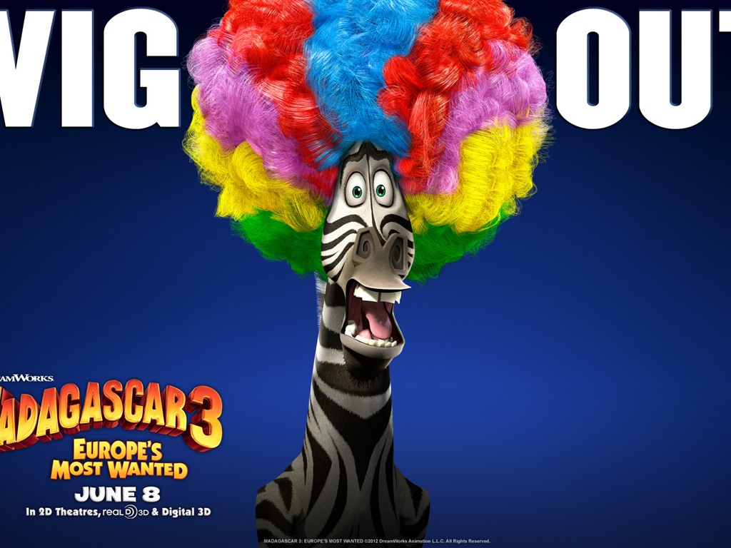 Madagascar 3: Europe's Most Wanted 馬達加斯加3：歐洲大圍捕 高清壁紙 #13 - 1024x768