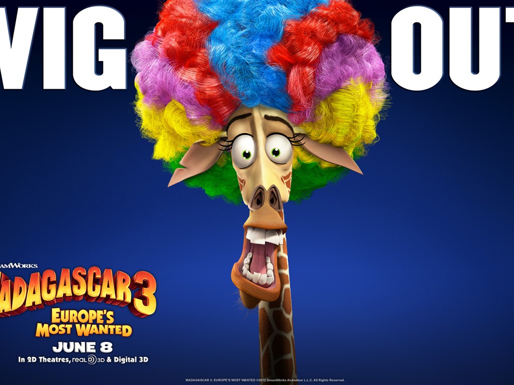 Madagascar 3: Europe's Most Wanted 馬達加斯加3：歐洲大圍捕 高清壁紙 #14 - 1024x768