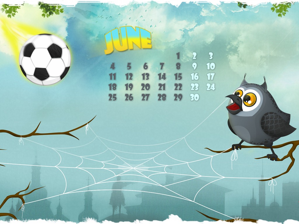 Calendario de junio de 2012 fondos de pantalla (1) #15 - 1024x768