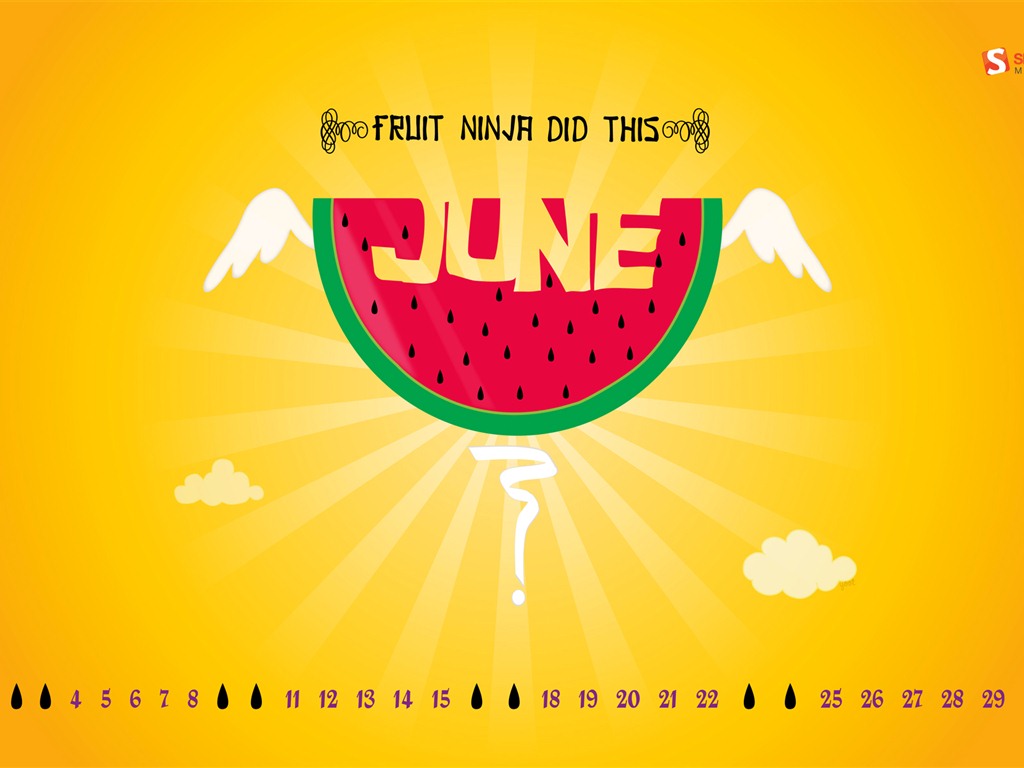 June 2012 Calendar wallpapers (1) #18 - 1024x768