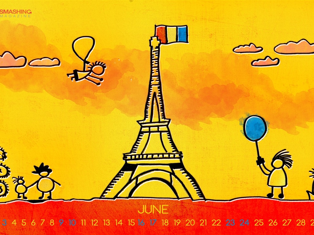 2012年6月 月曆壁紙(二) #9 - 1024x768