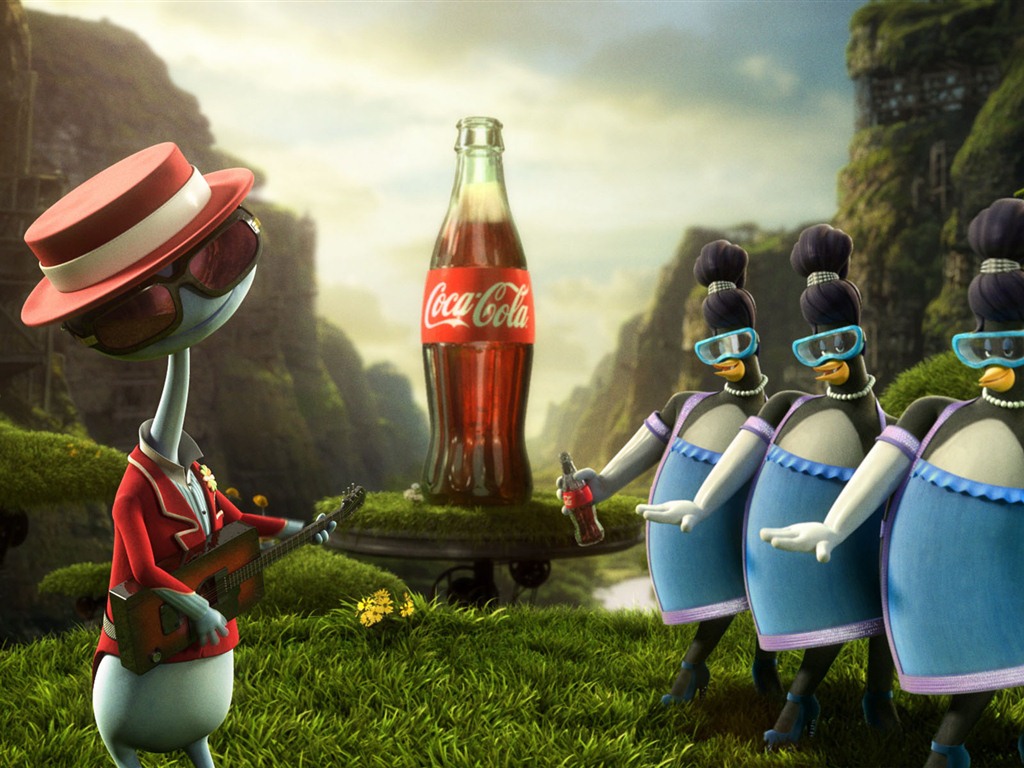 Coca-Cola hermosa ad fondo de pantalla #21 - 1024x768