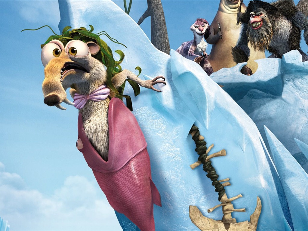 Ice Age 4: Continental Drift 冰川时代4：大陆漂移 高清壁纸4 - 1024x768