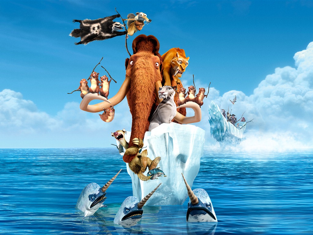 Ice Age 4: Continental Drift 冰川时代4：大陆漂移 高清壁纸5 - 1024x768