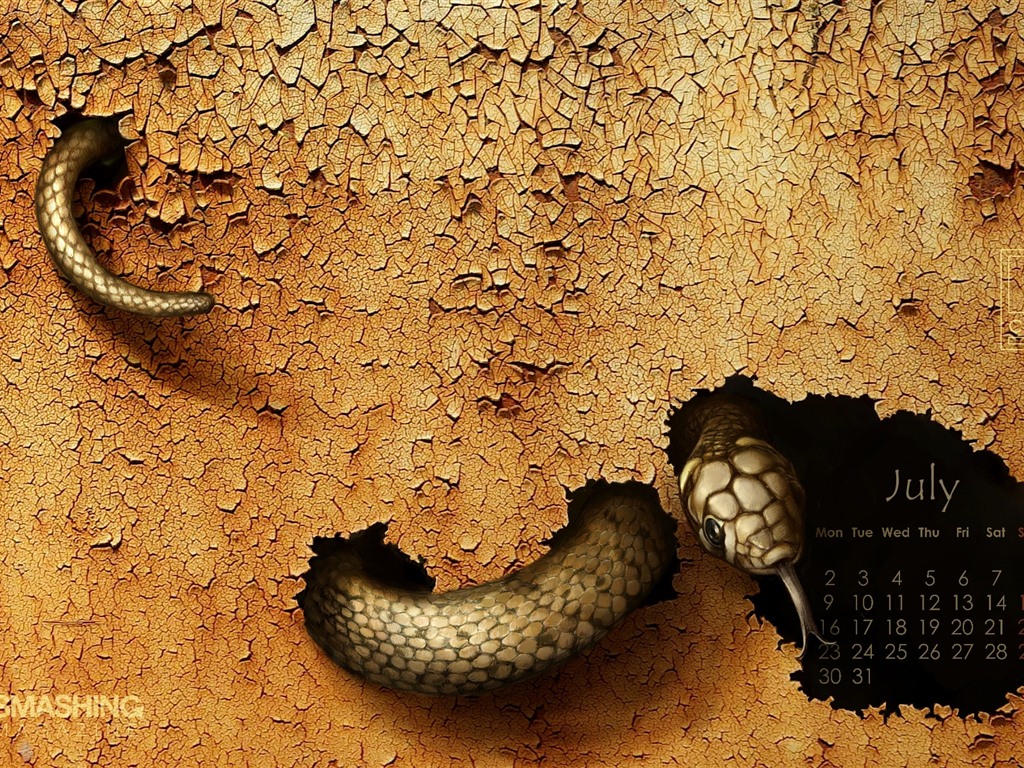 2012年7月 月曆壁紙(一) #12 - 1024x768
