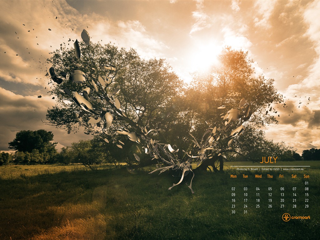 2012年7月 月曆壁紙(二) #19 - 1024x768
