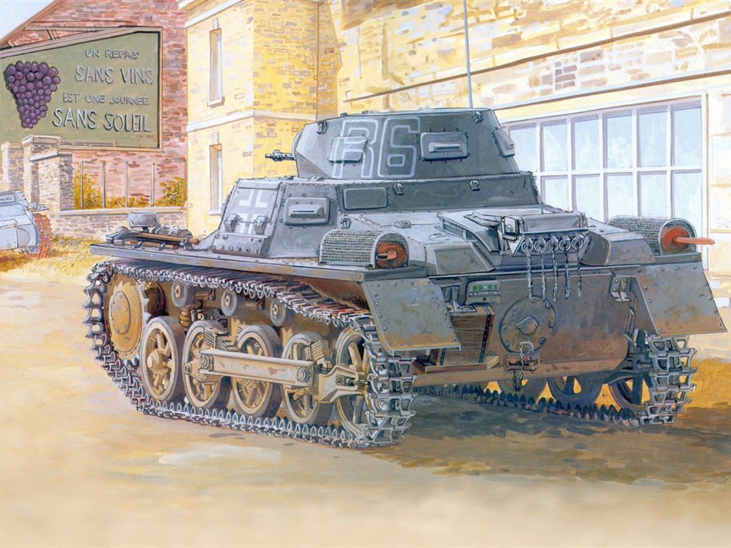 Militär Panzer, gepanzerte HD Malerei Tapeten #11 - 1024x768